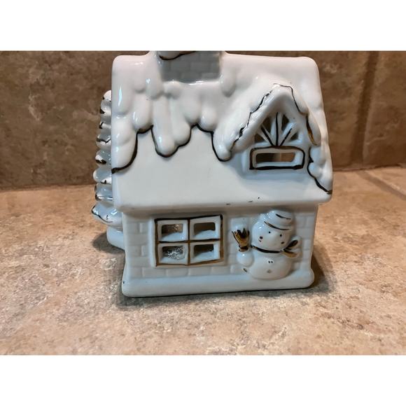 Church Collectible-Cottage Candle Holder w/ Box VINTAGE Tea Light, Christmas - Picture 2 of 10